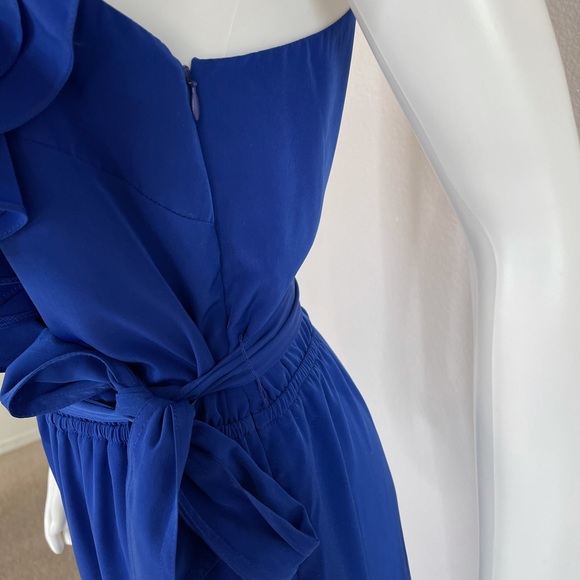 Laundry S blue jumpsuit ruffle wide leg jumpsuit - Picture 5 of 14
